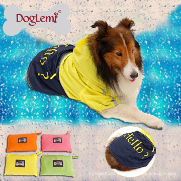 Impermeable de perro reflexivo portátil impermeable del animal doméstico del perro de la capa impermeable de la lluvia del perro